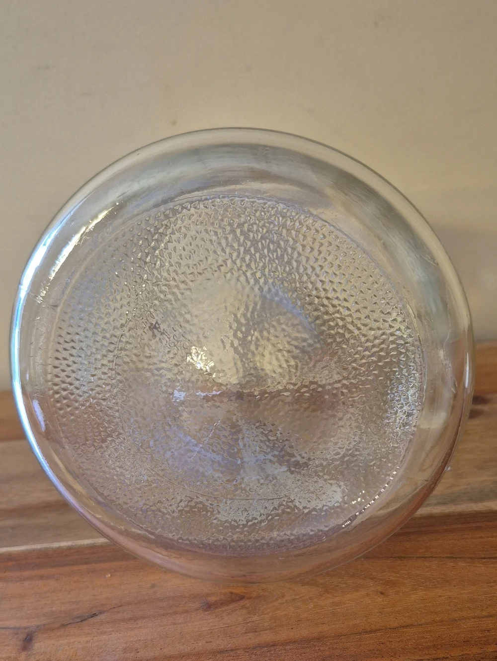 Vintage Bartlett-Collins Glass Pitcher with Etched Grape Leaves & Gold Bands